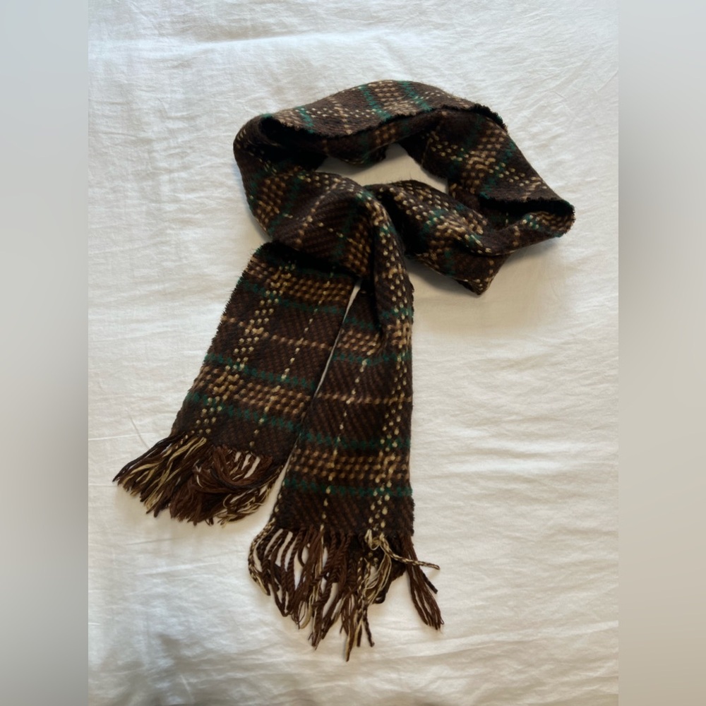 D&Y Brown Plaid Scarf